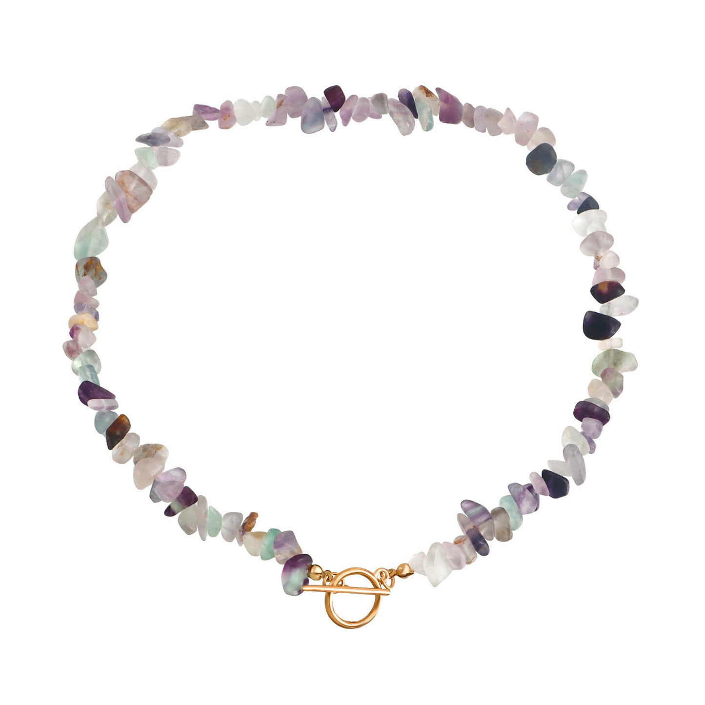 Special Shaped Pearl & Natural Stone OT Buckle Necklace