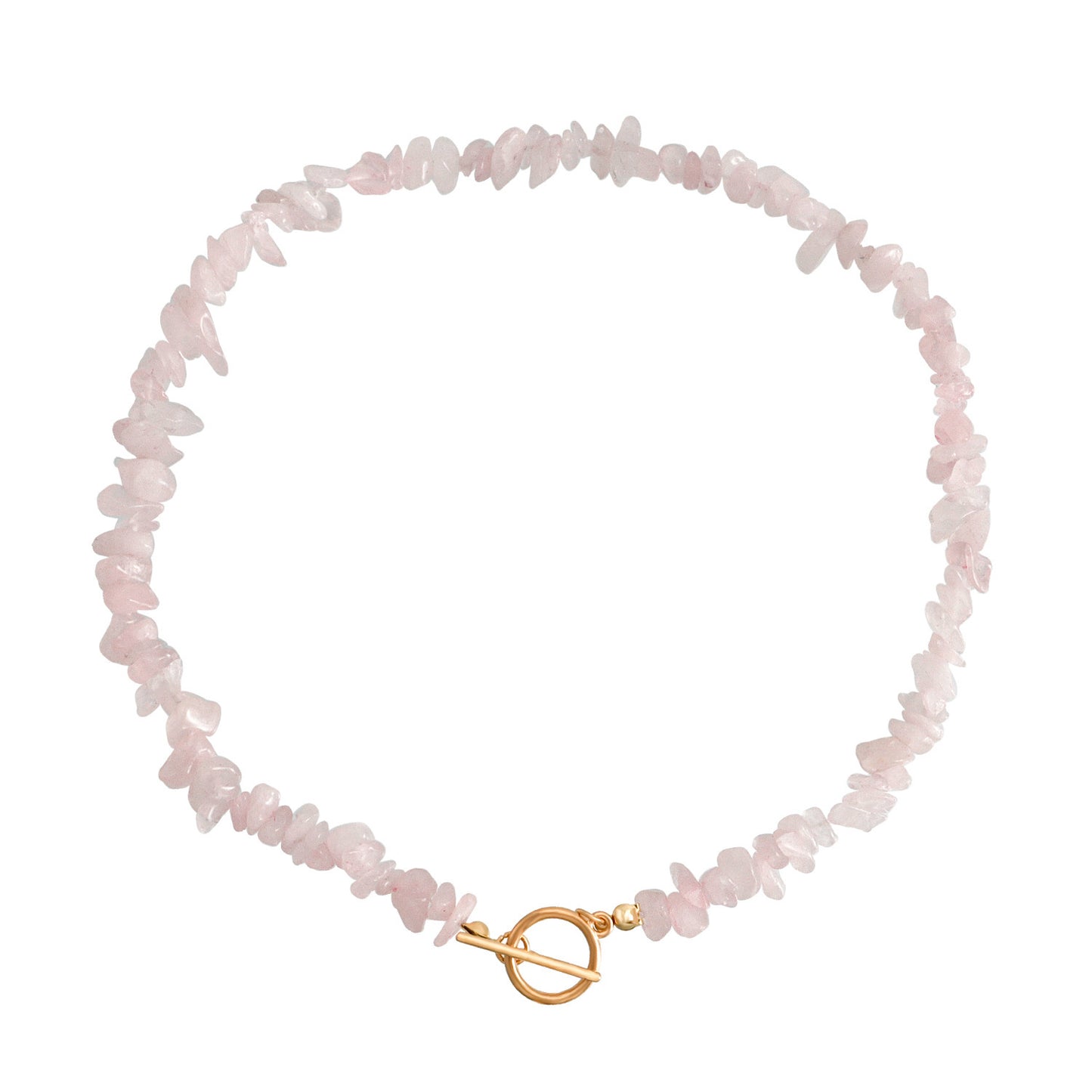 Special Shaped Pearl & Natural Stone OT Buckle Necklace